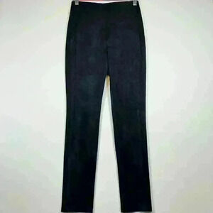 ARITZIA Wilfred Faux Suede Brushed Microfiber Work Pants Leggings Black Women 0